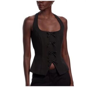 Lucy Paris Vivienne Bow Halter Top